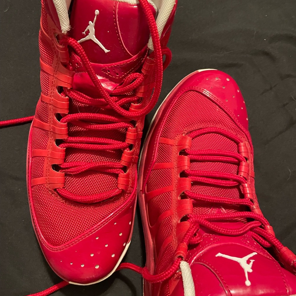 Air Jordan Red High-Top Sneakers